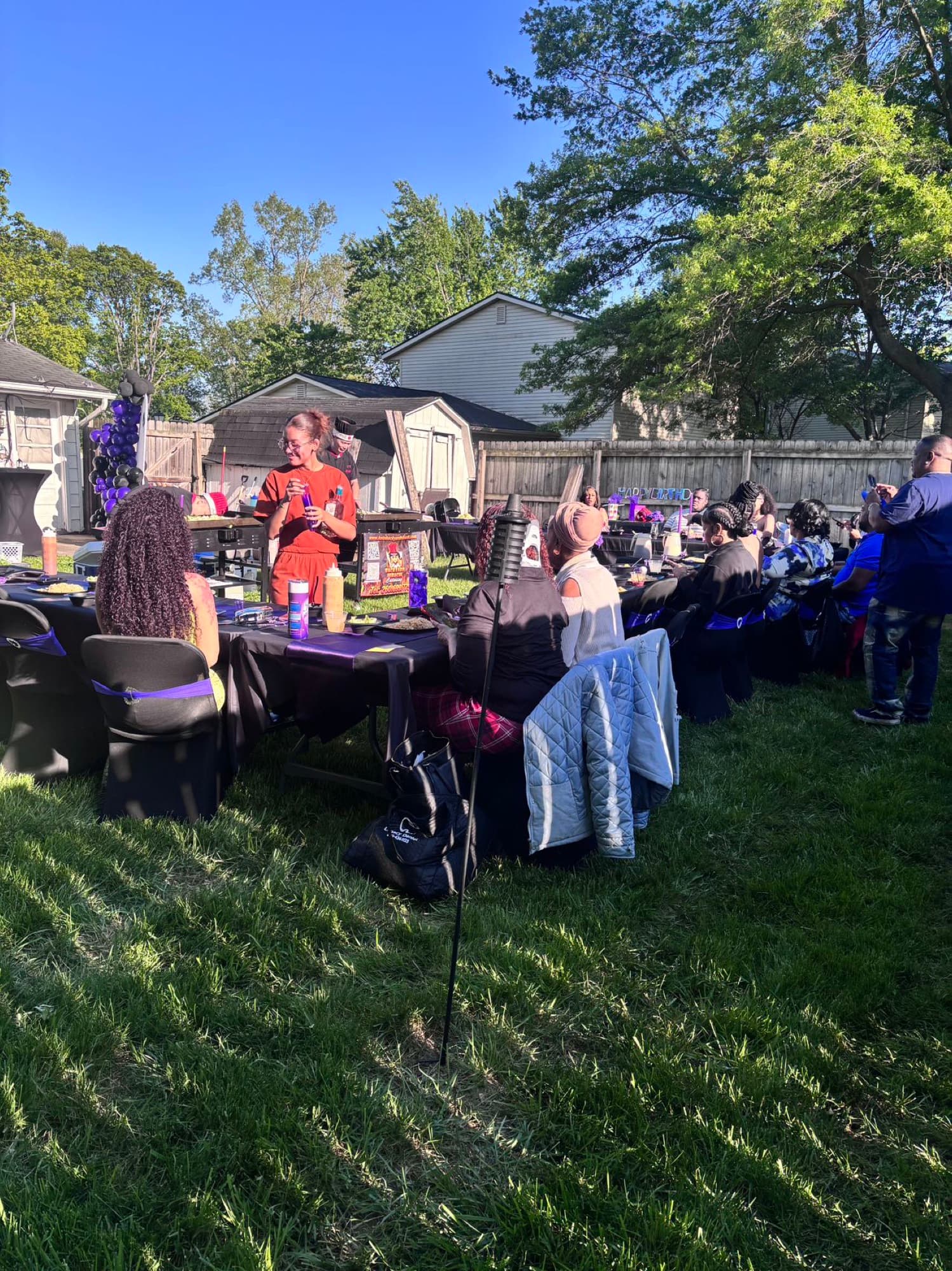 Backyard Hibachi party