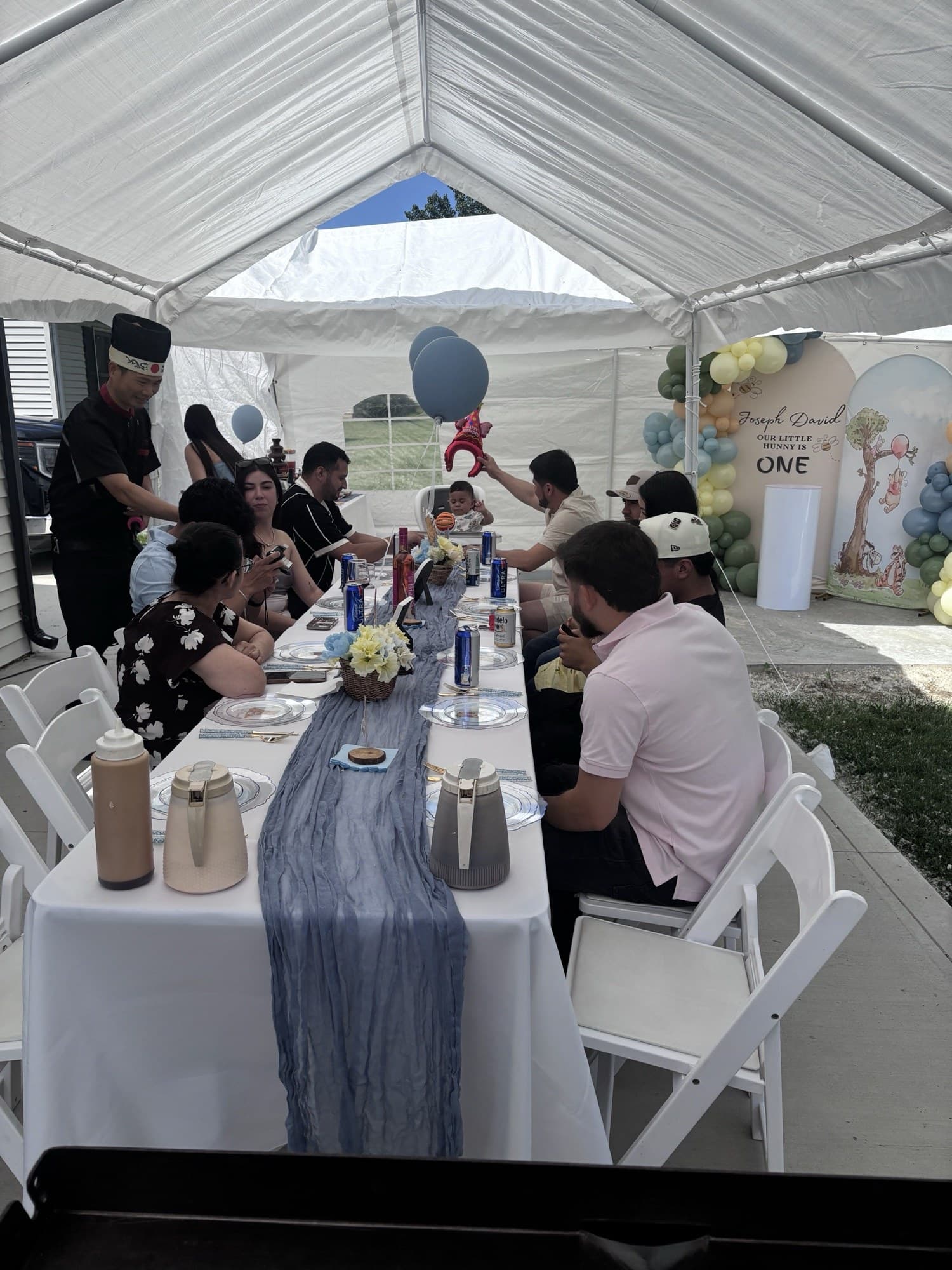 Backyard Hibachi party