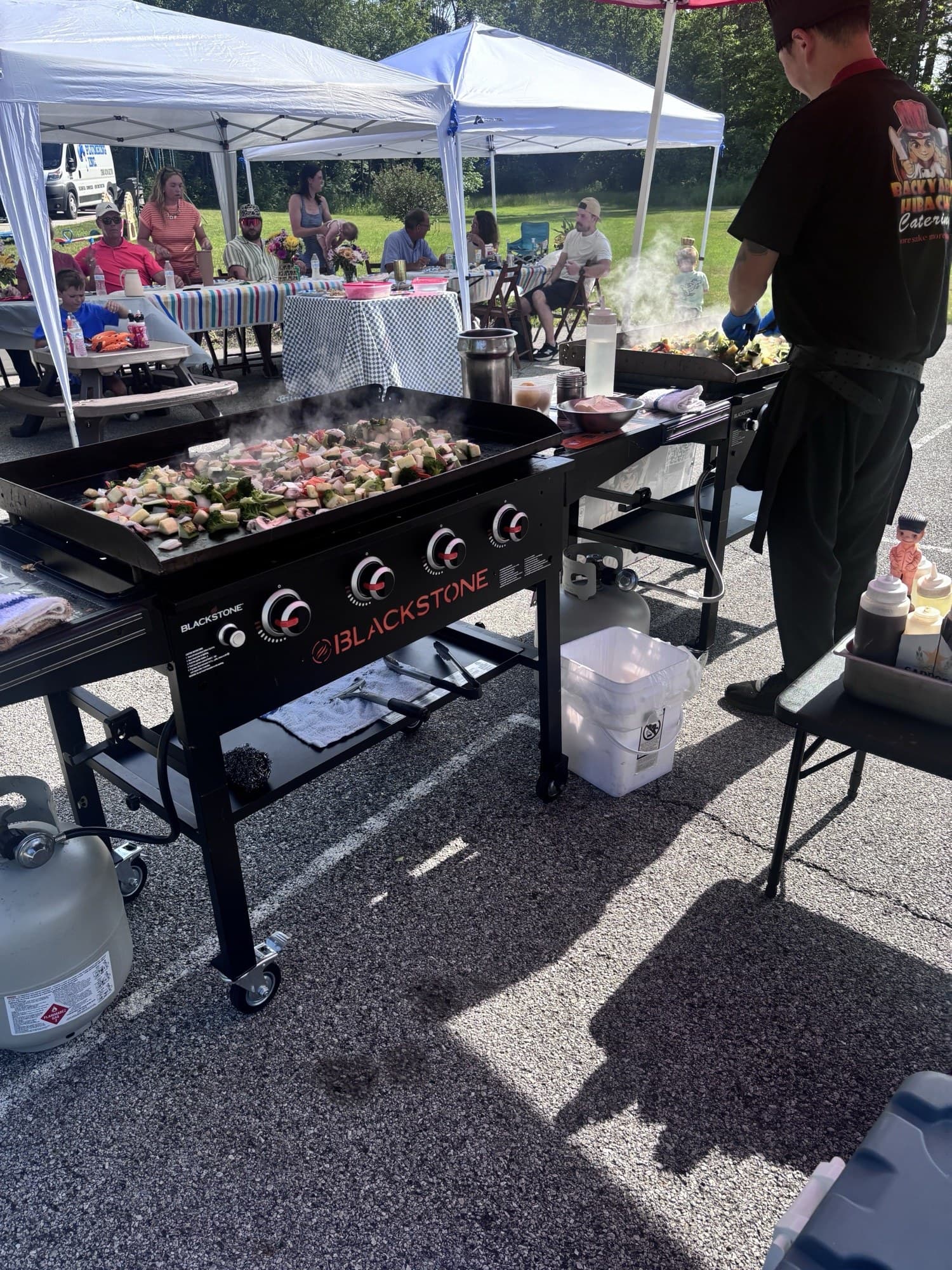 Backyard Hibachi party