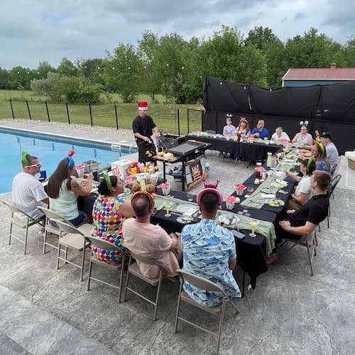 Backyard Hibachi party