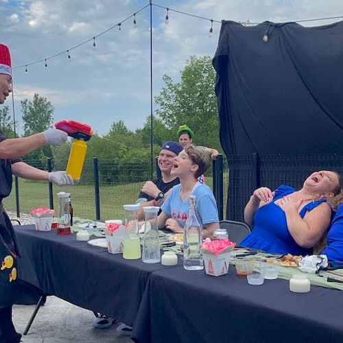 Backyard Hibachi party