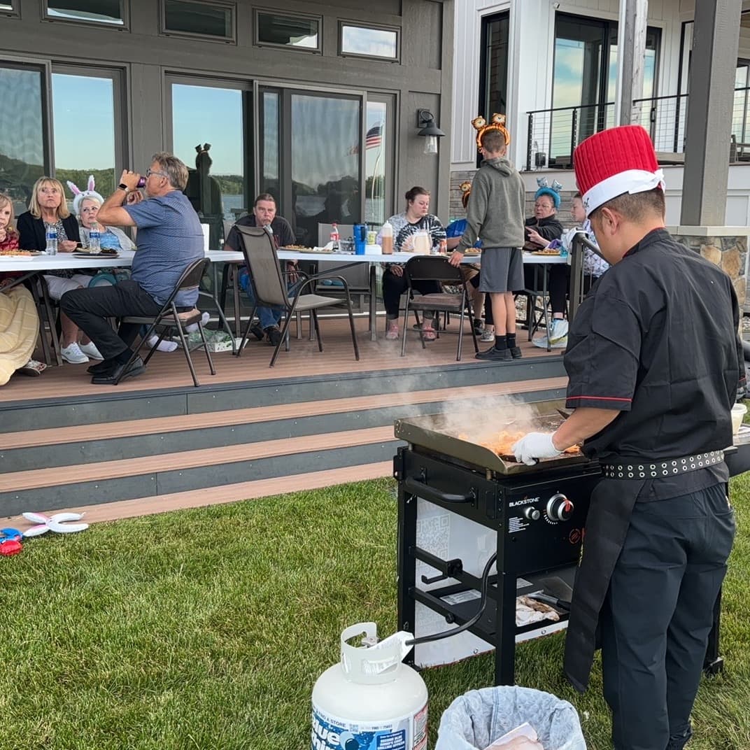 Backyard Hibachi party