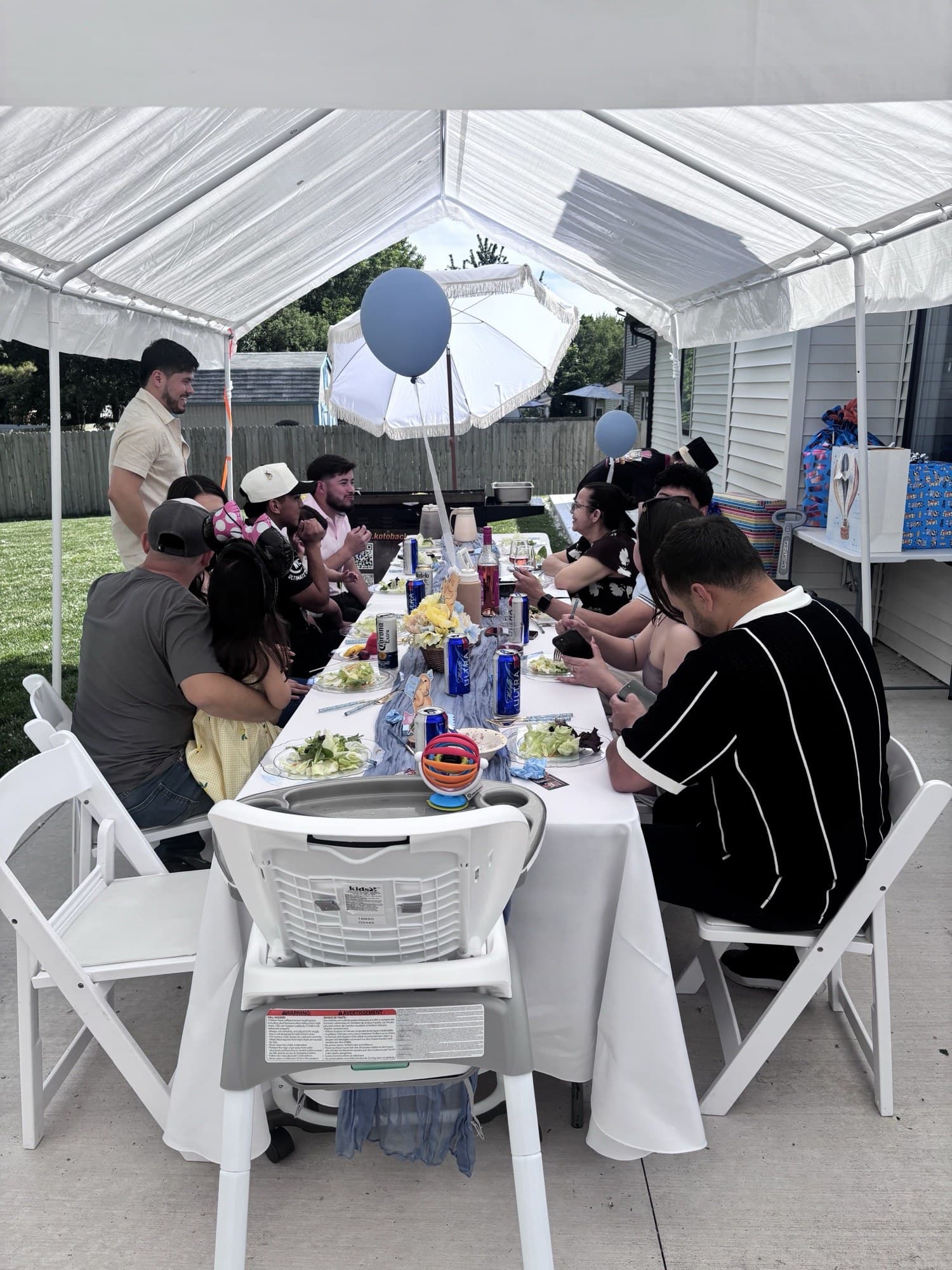 Backyard Hibachi party